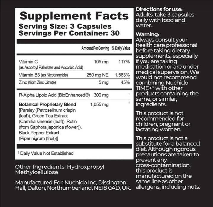 Nuchido Time+ Supplements